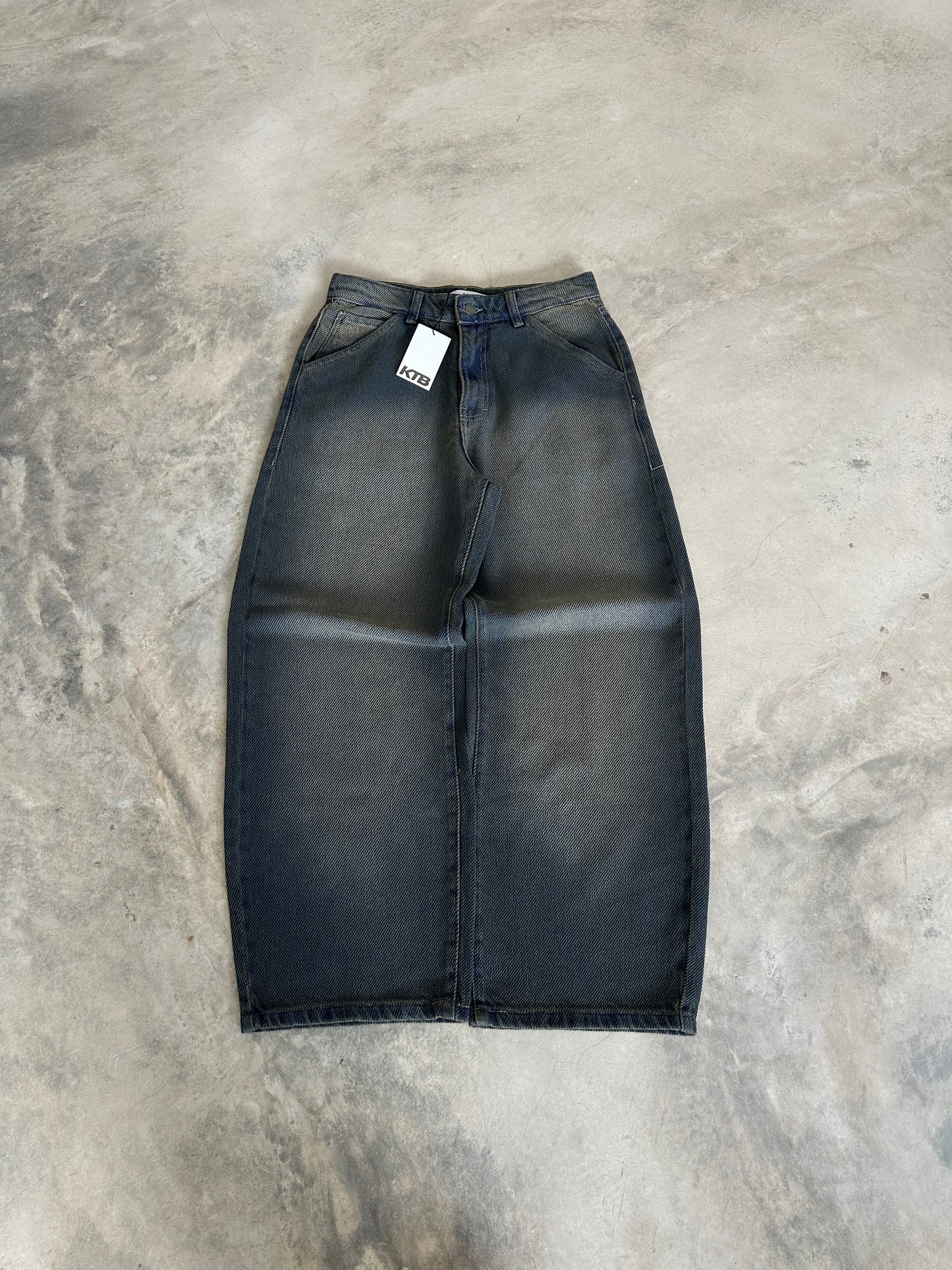 baggy jean- dark oxyd