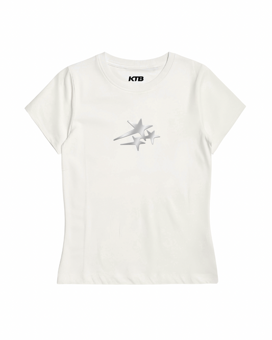 ‘silver star’ baby tee