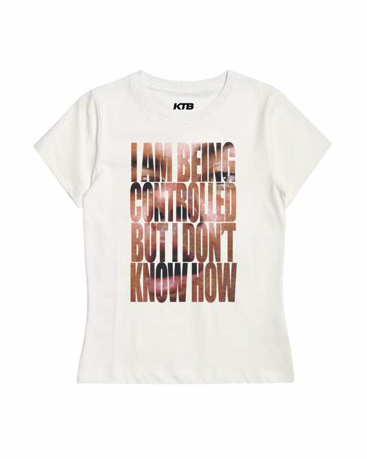 ‘controlled’ baby tee