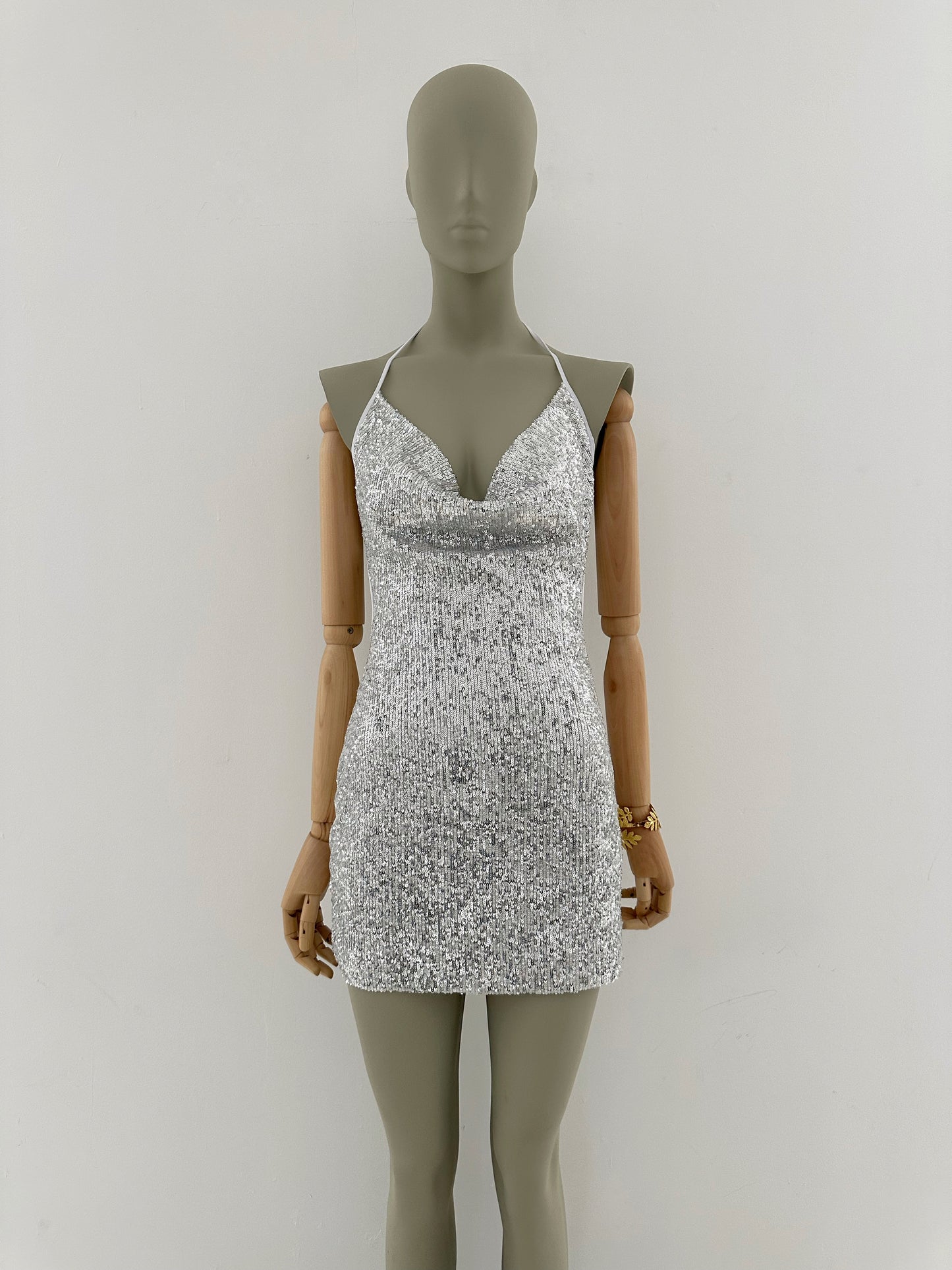 Hermes Mini Dress - Silver