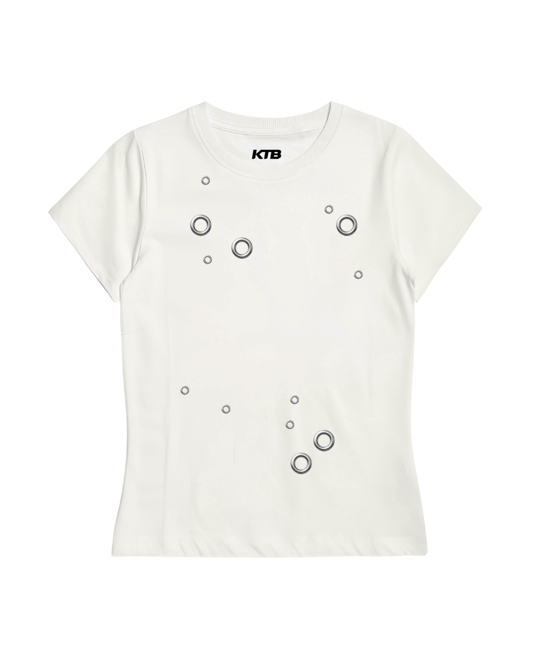 ‘chrome’ baby tee