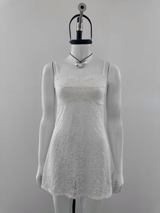 Lace Dress - Blanco