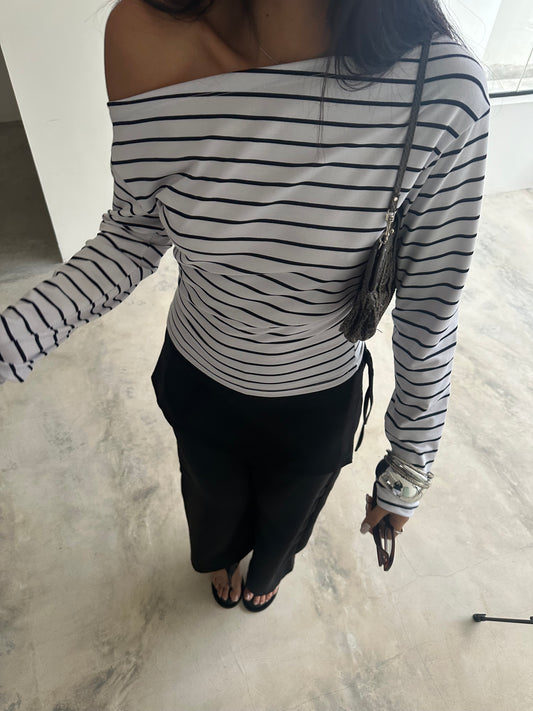 kiss top - blanco