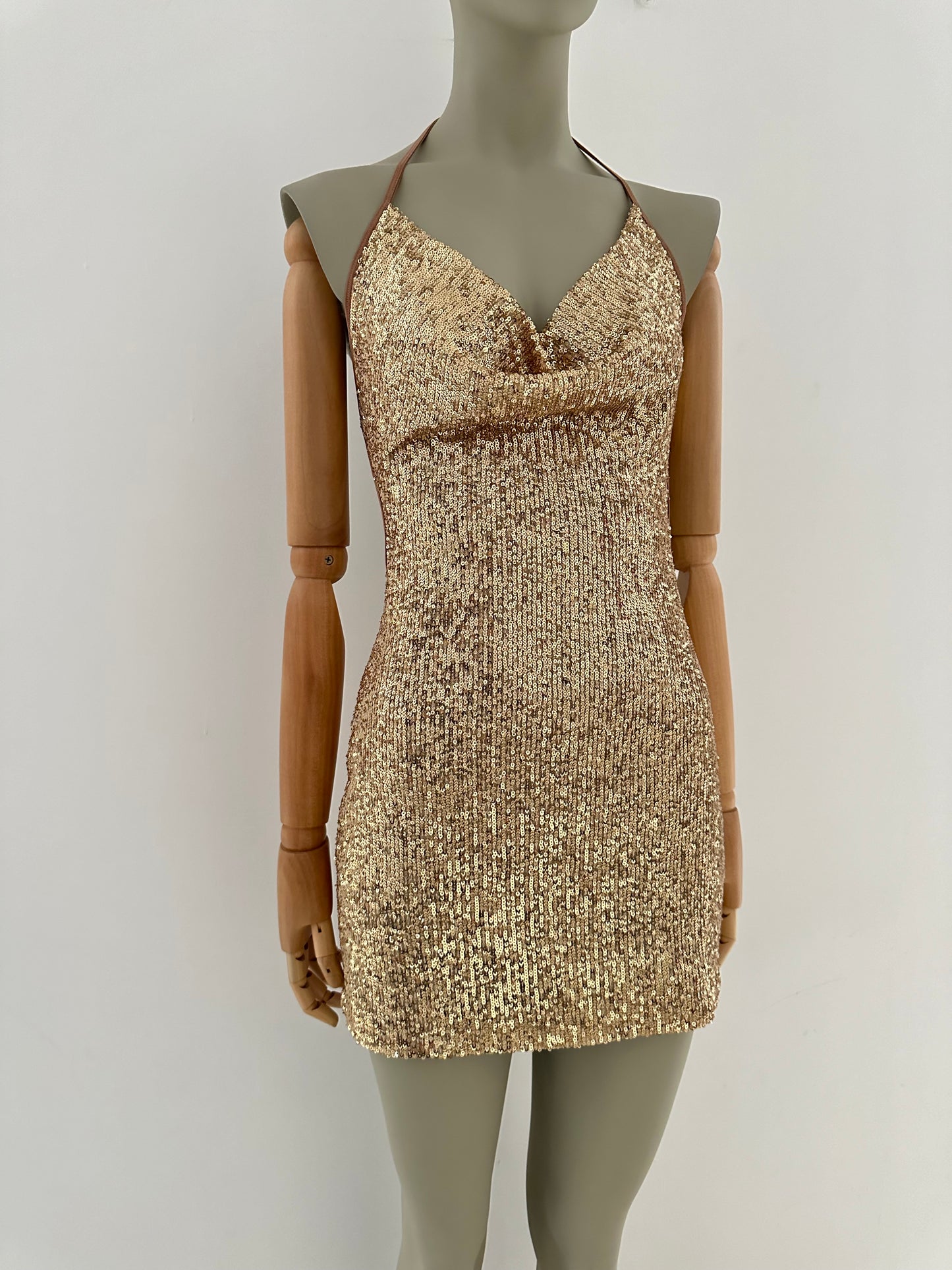 Hermes Mini Dress - Gold