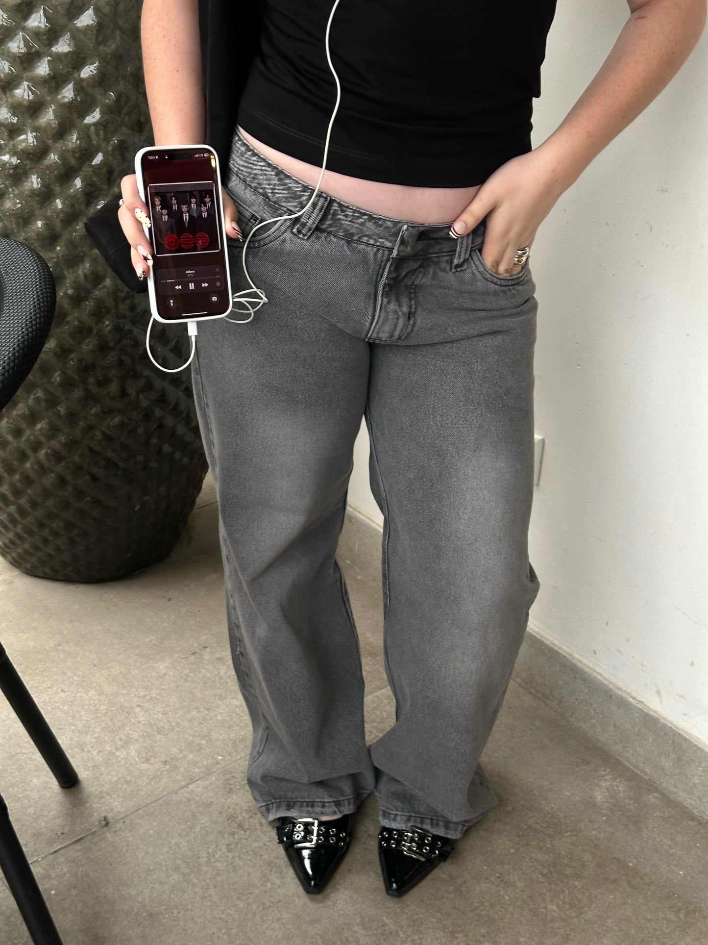 tokyo low rise jean - ghost