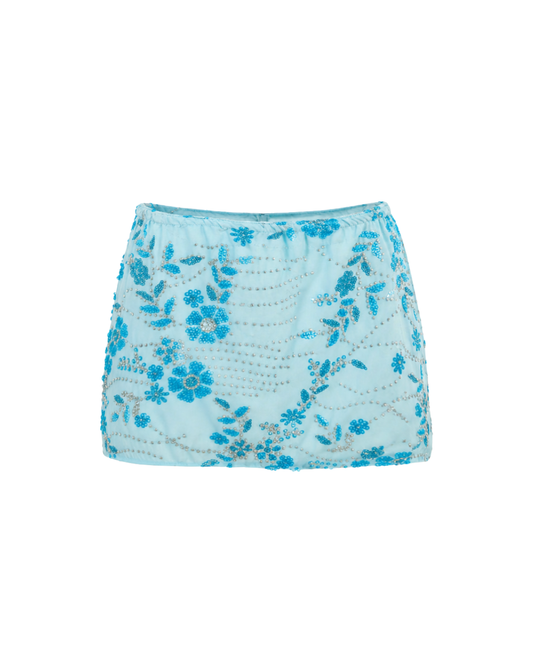 aura skirt - turquesa