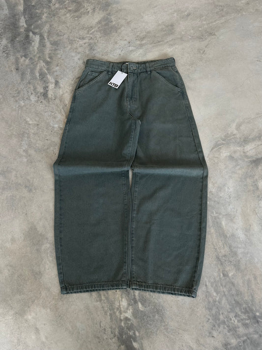 baggy jean- green